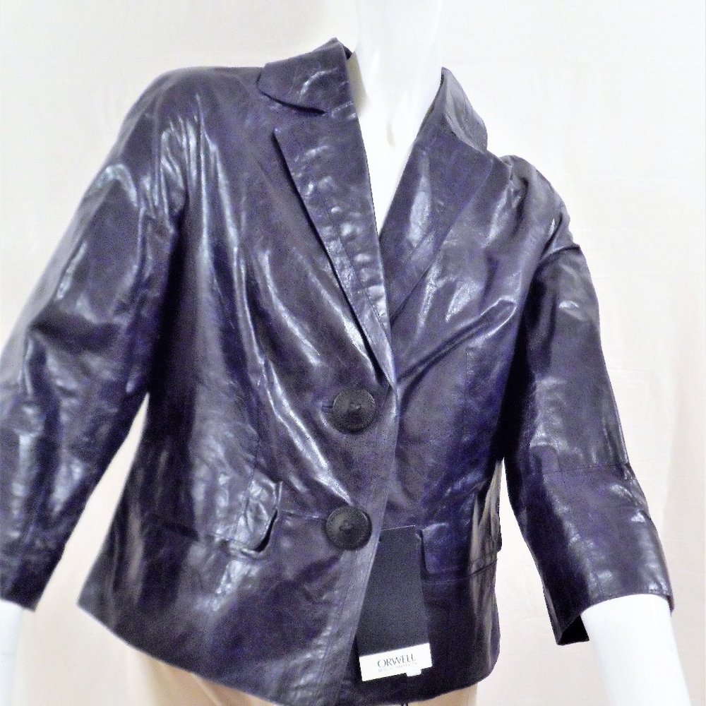 ORWELL LEATHER LAMMNAPPA NWT NAVY